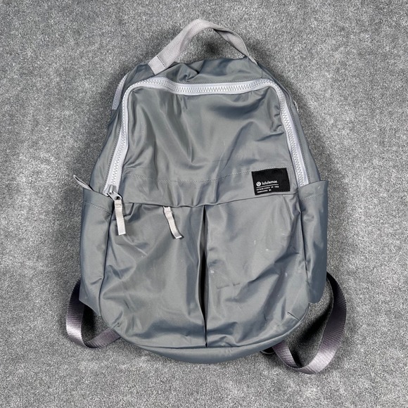 lululemon Handbags - Lululemon Everyday Backpack 2.0 23L Gray Laptop Travel Commute Bag RN106259